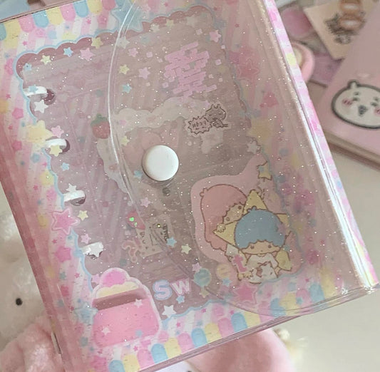 {yummylist} m5 glitter sweet little twin stars binder