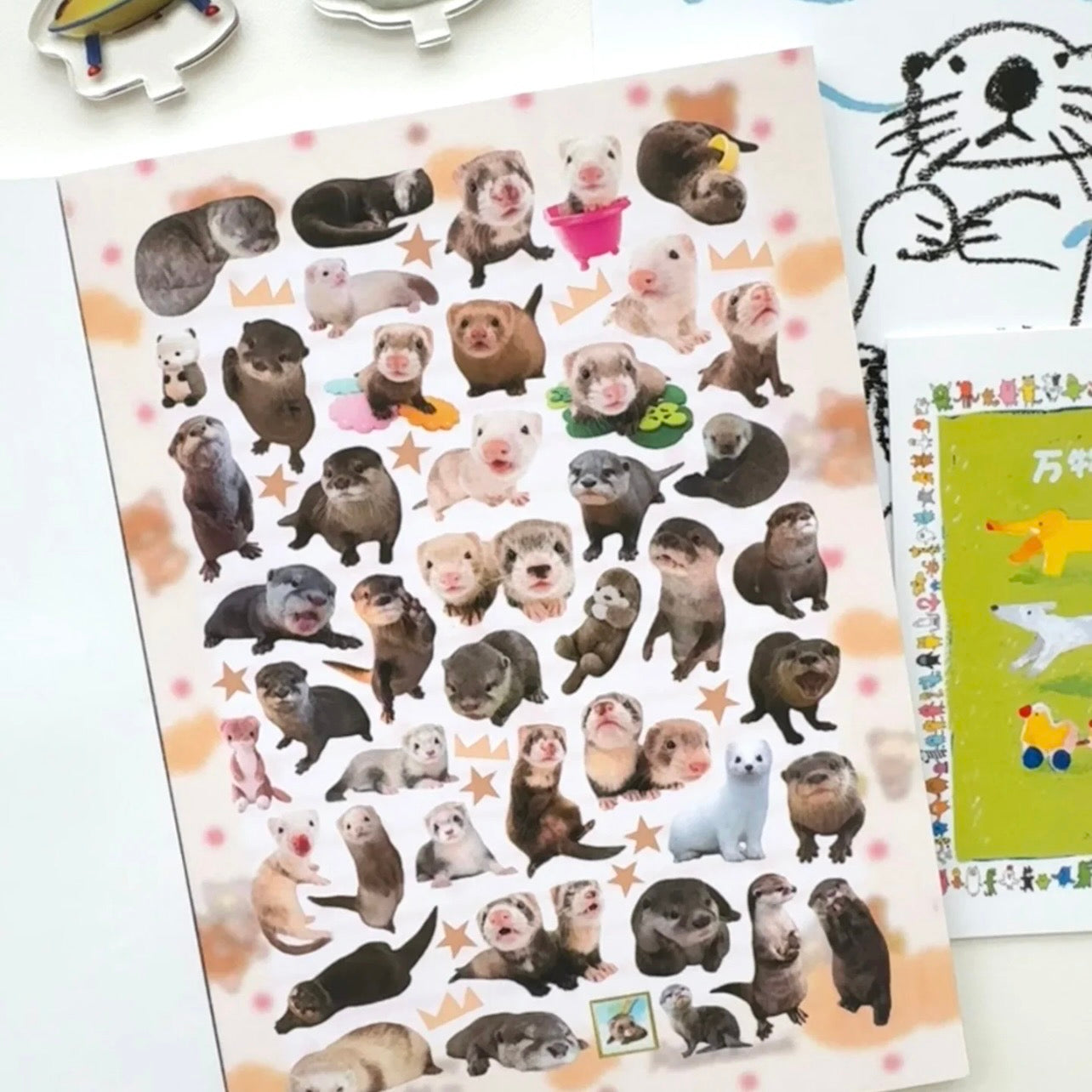 {c-贴纸书} 40 page baby animals sticker book
