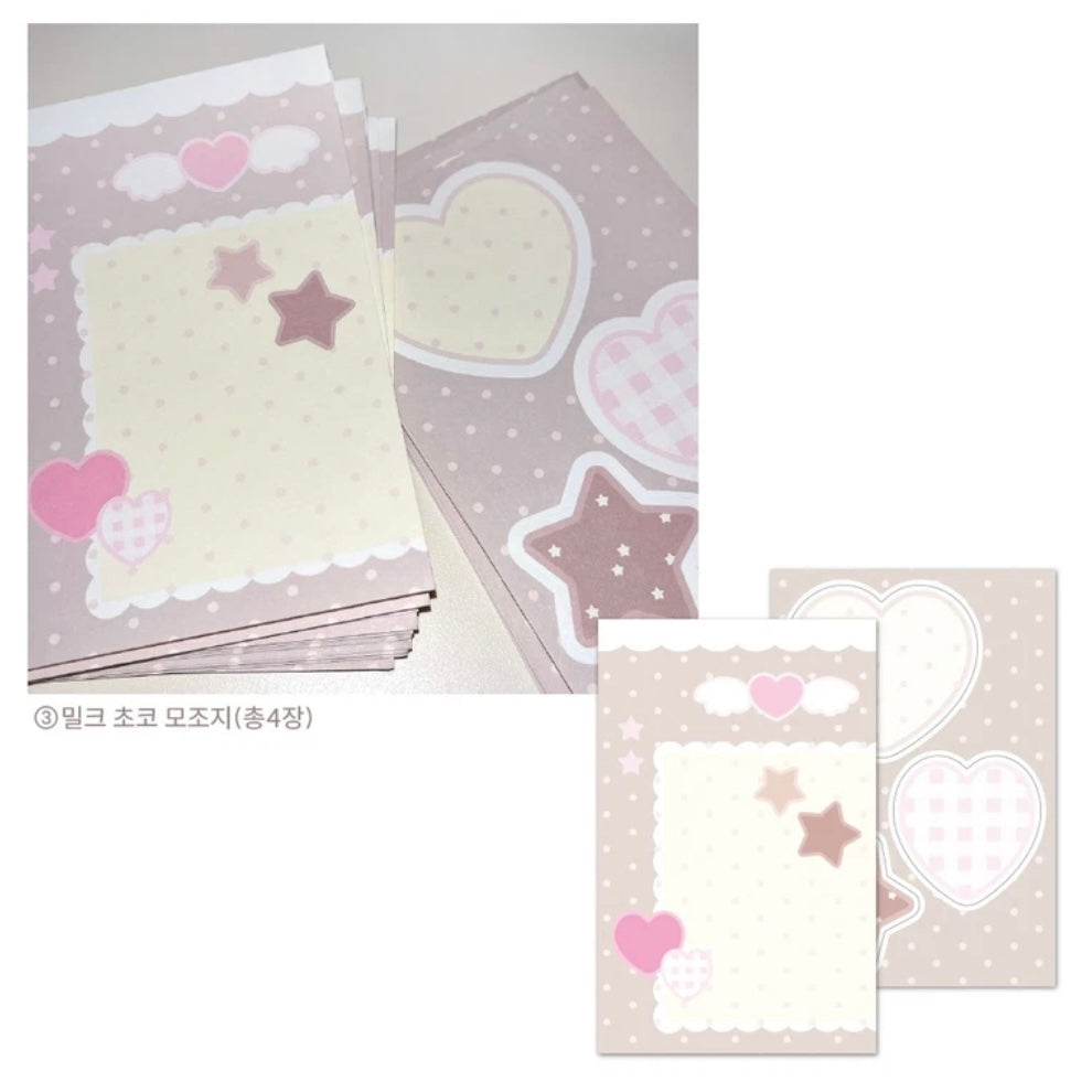 {coral tree} moji memo sticker set 4 sheets