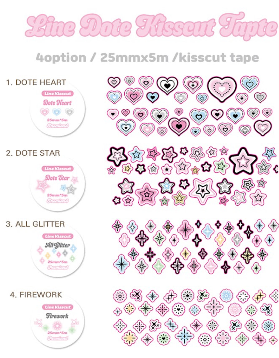 {hipromland} line dote kiss cut tape