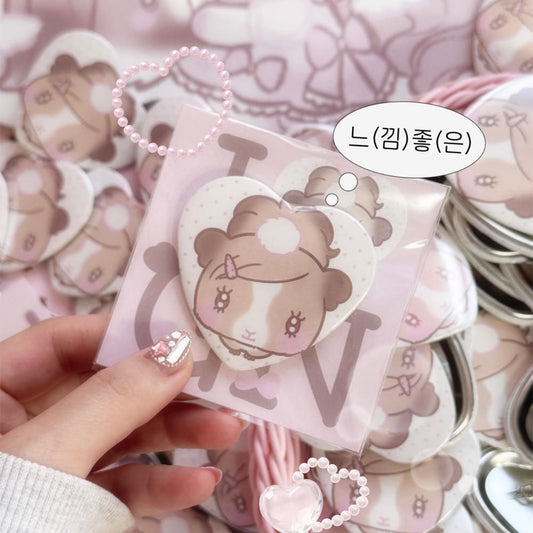 {seolkee illust} guinea pig pin button