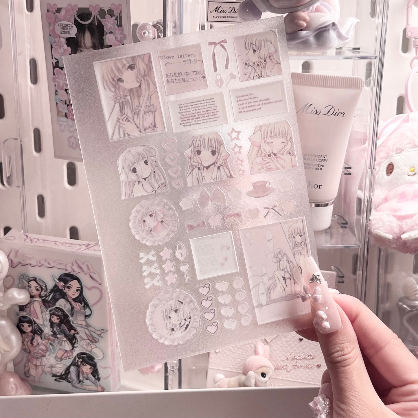 {c-艺术家} glittered and bows
