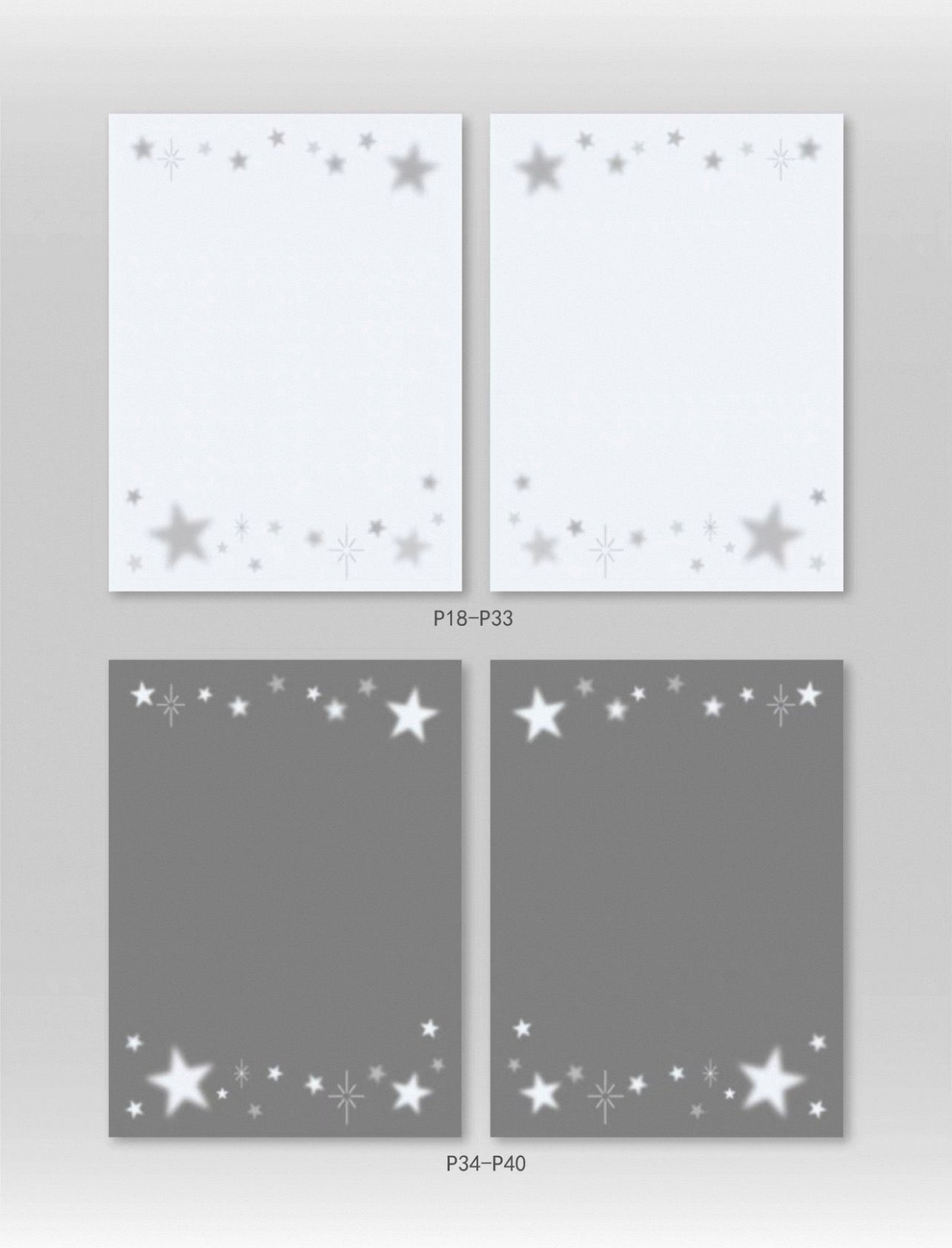 {pinkspark} with stars note