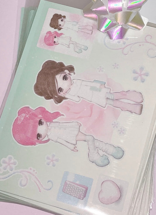 {coral tree} white look sticker