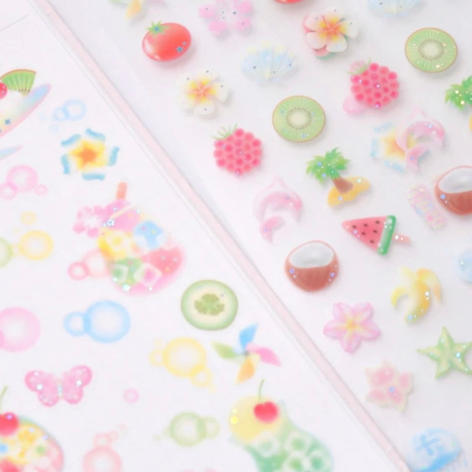 {pearly button} mini summer bits