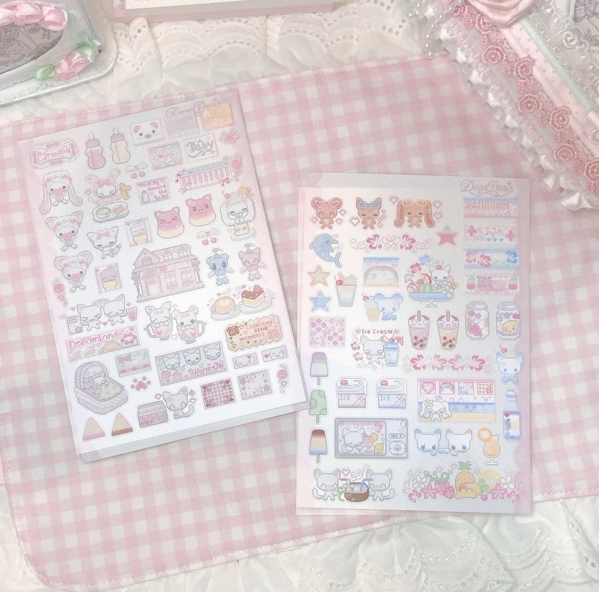 {DearDoris} cute pixel summer baby sticker