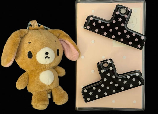 {littlemino} polkadot love acrylic clip