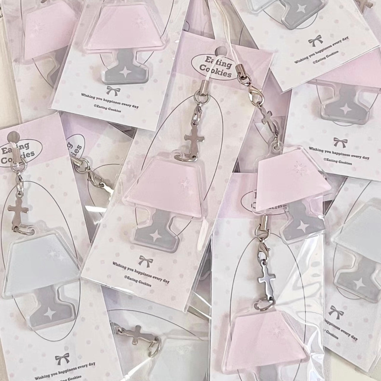 {eating cookies} table lamp keychain