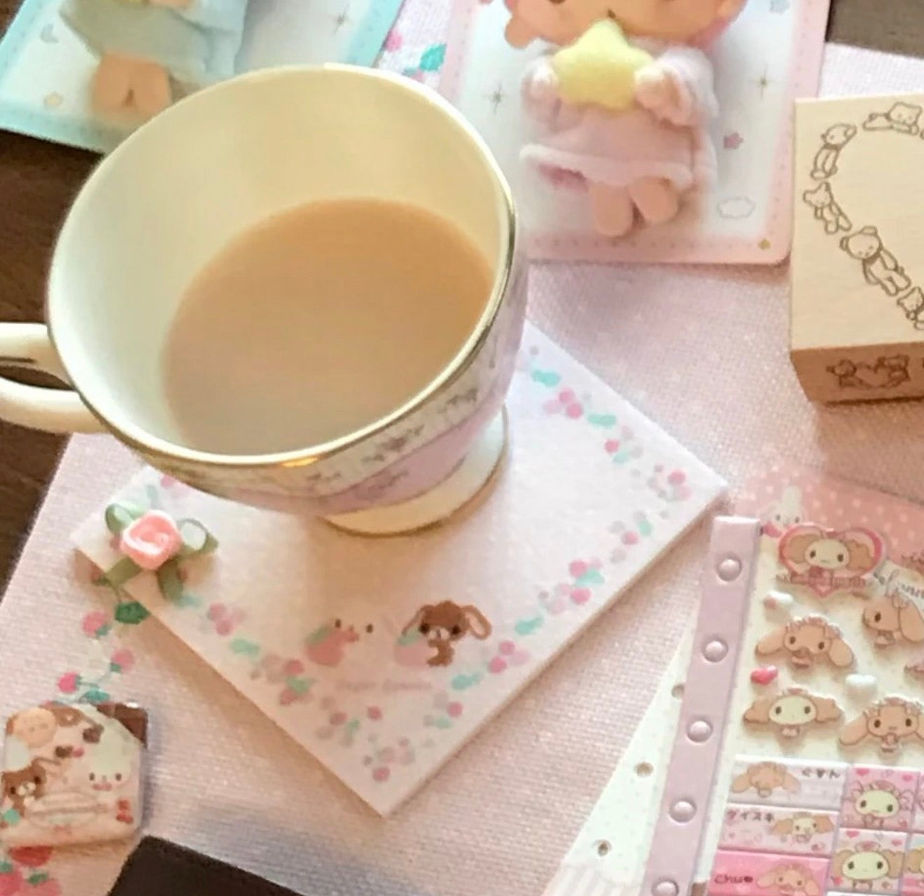 {homemade chestnut} felt coaster