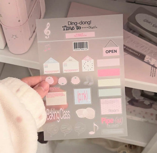 {ribbon shop} oneday sticker