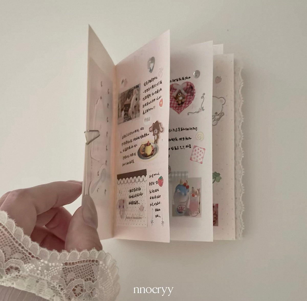 {nnocryy} silver rose notebook diary