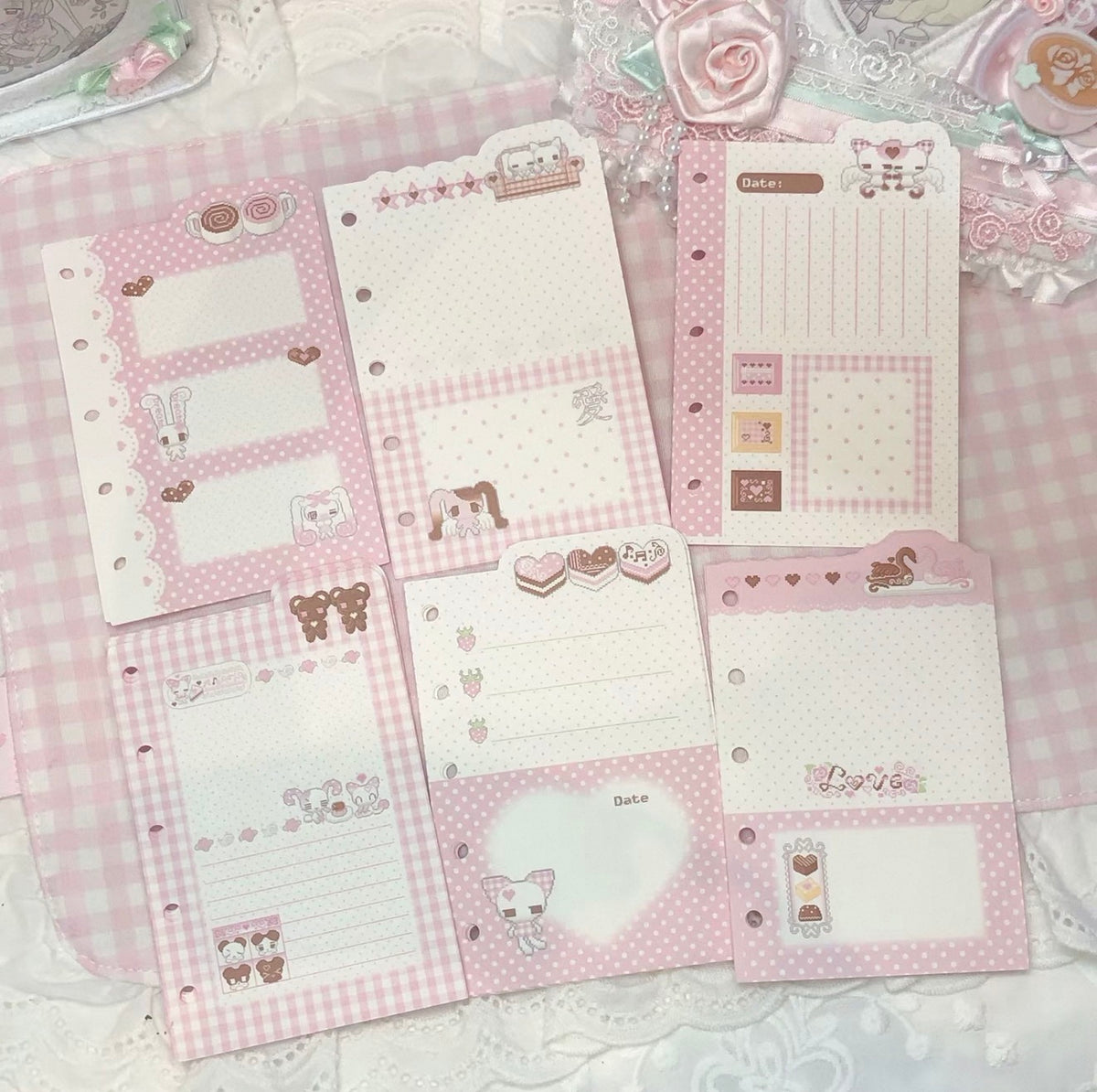 {DearDoris} m5 cute pixel binder refill set
