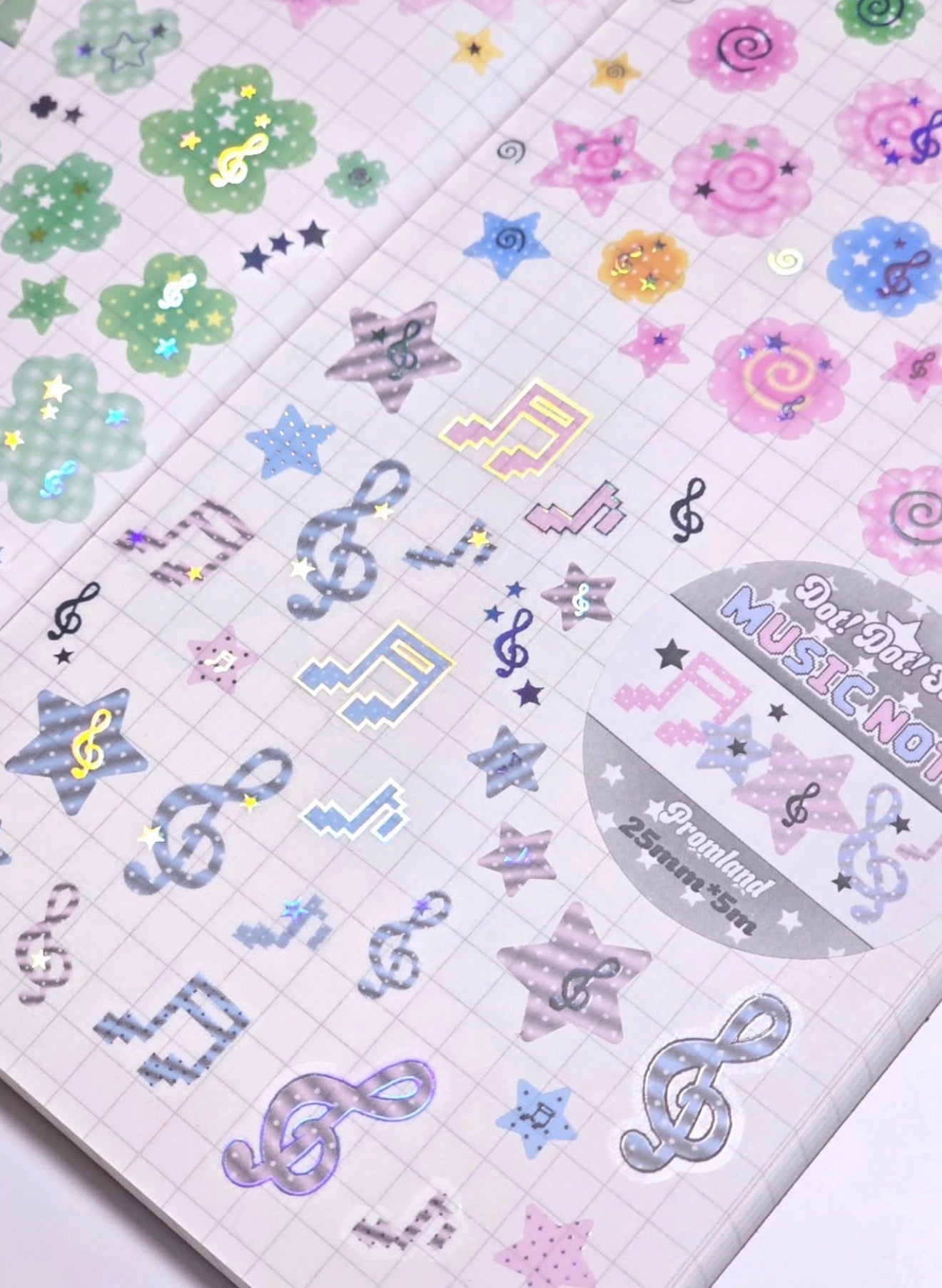{hipromland} dot! dot! star! kiss cut tape