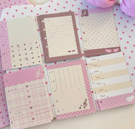 {pakupaku} m5 pink and latte refill set
