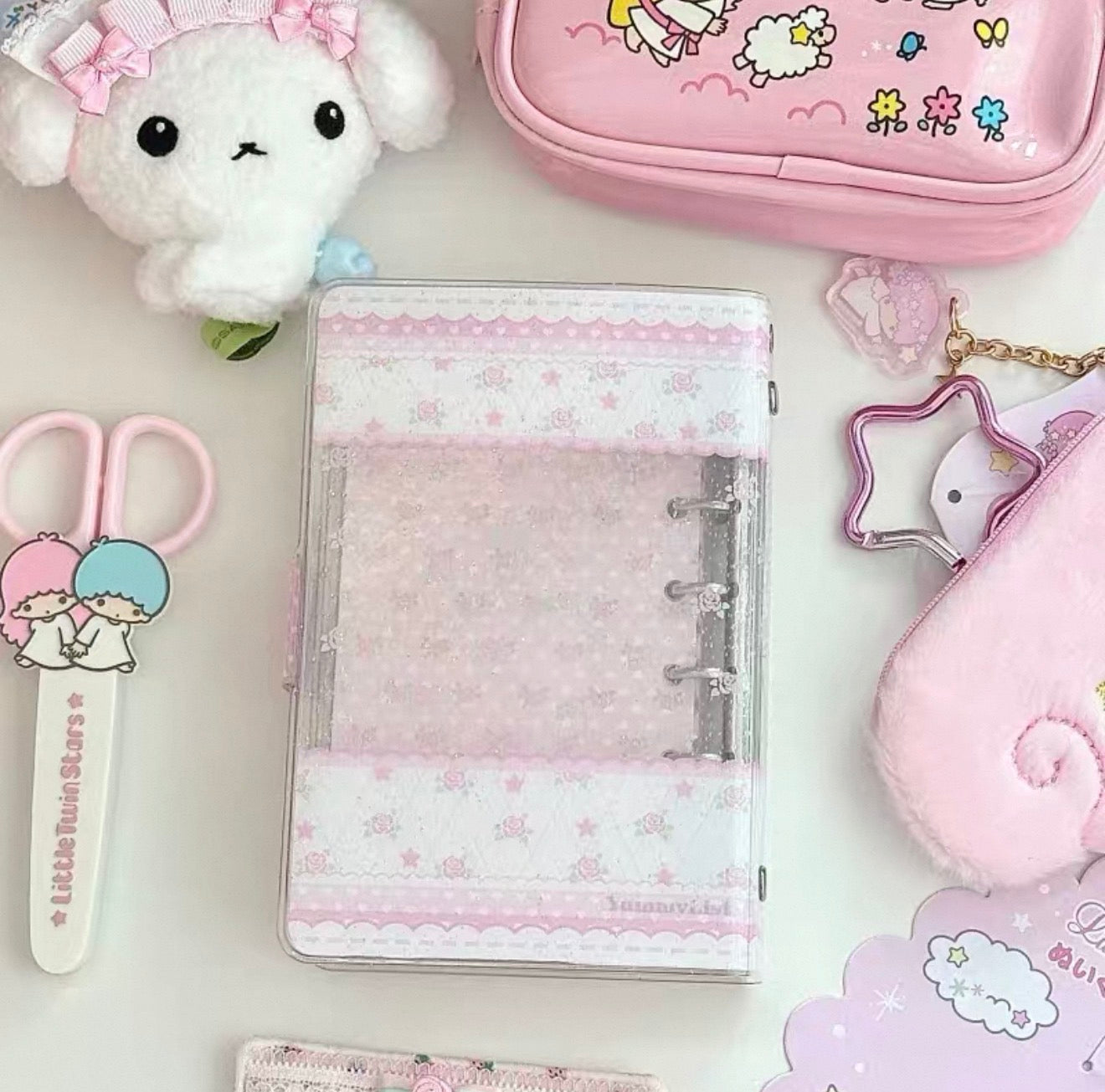 {yummylist} a7 glitter lace roses binder