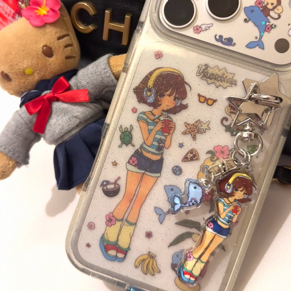 {YAO} island travel blog keychain/clip