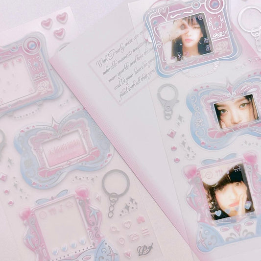 {pearly button} cyber keyring drame
