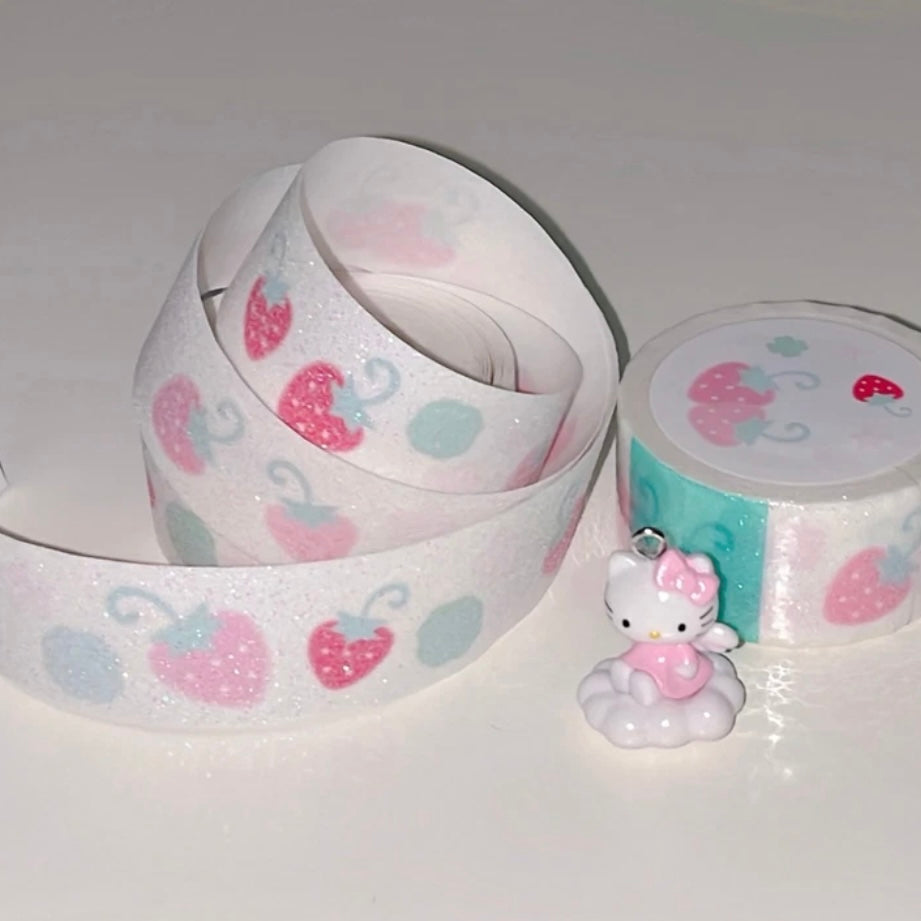 {coral tree} strawberry clover cut glitter tape