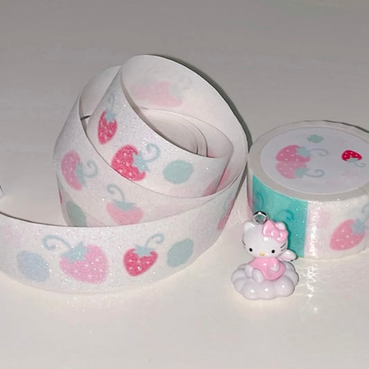 {coral tree} strawberry clover cut glitter tape