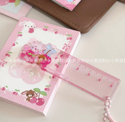 {byfufu} sugarbunnies sweet cherry planner ruler charm