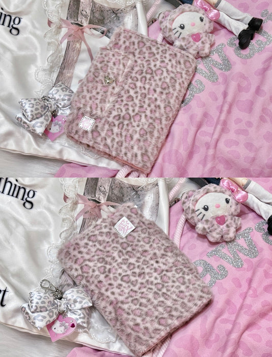 {yomi} a6 pink print fluffy binder