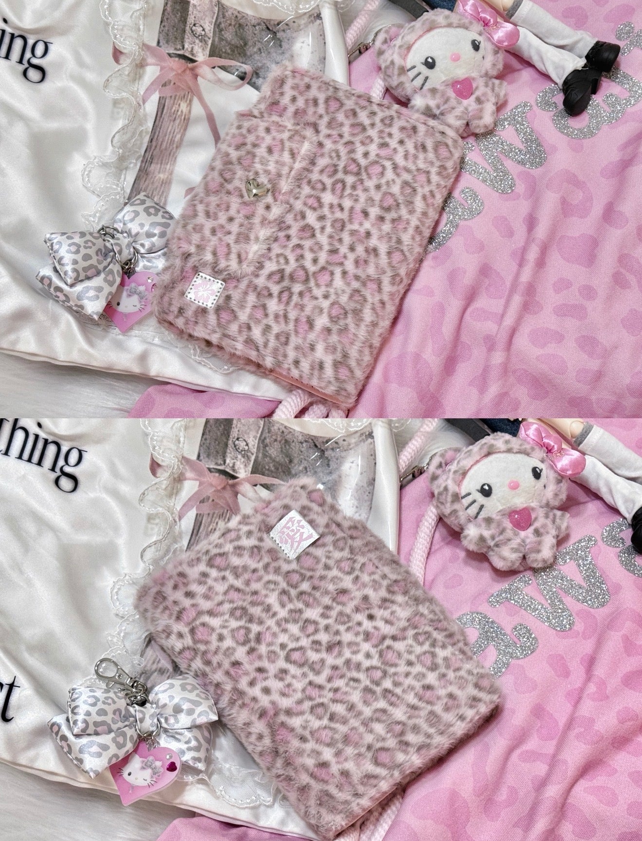 {yomi} a6 pink print fluffy binder