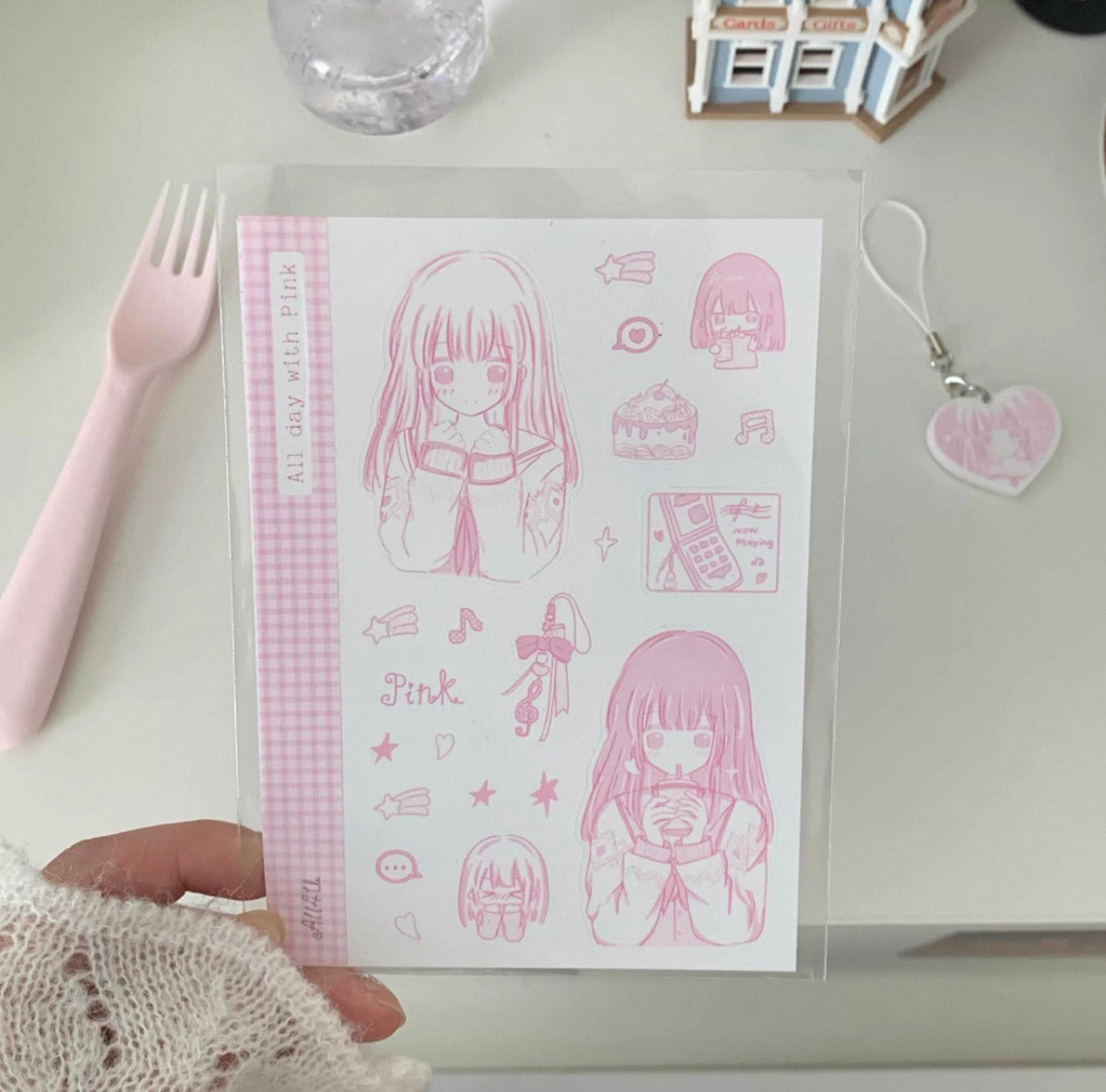 {all4u} everything about pink : sticker