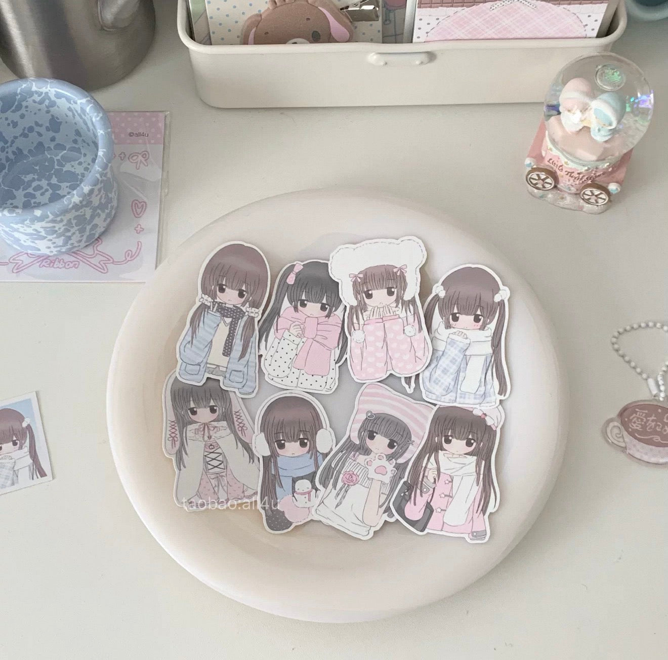 {all4u} winter cutout card set