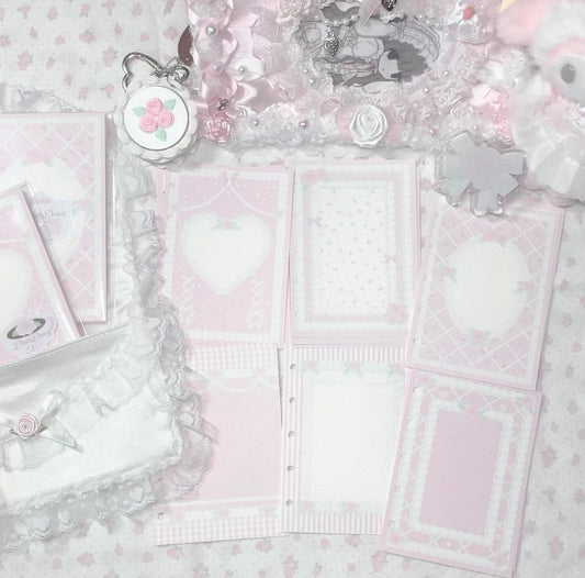 {DearDoris} a7 rosytime memo/binder refill set