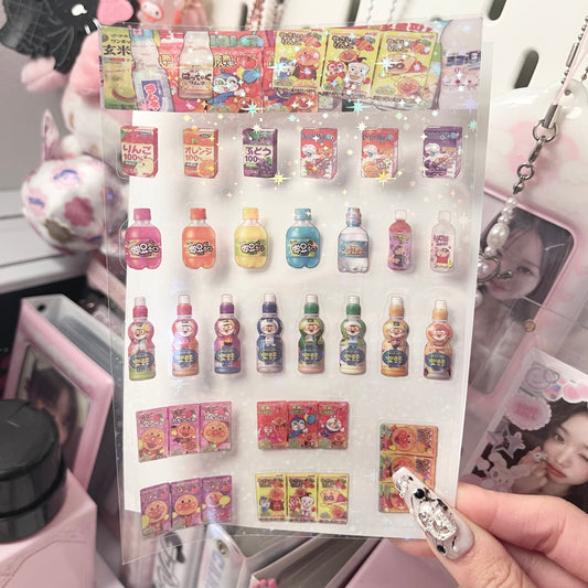 {HRTSTICKER} rainbow drinks