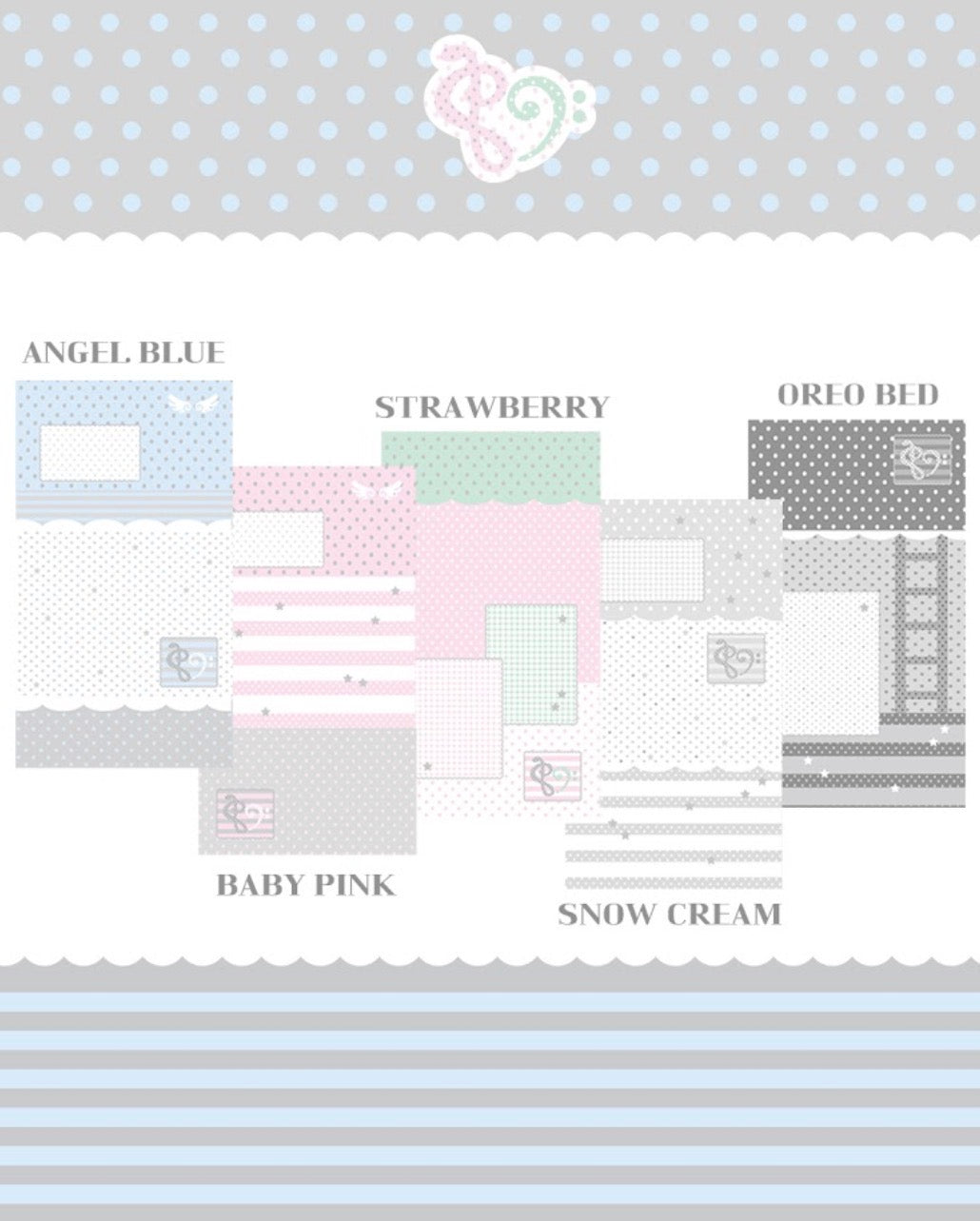 {hipromland} pearl grey melody memo set