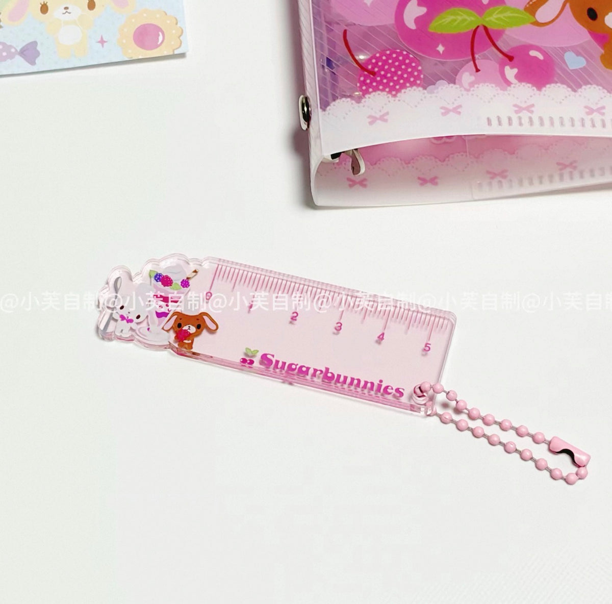 {byfufu} sugarbunnies parfait planner ruler charm
