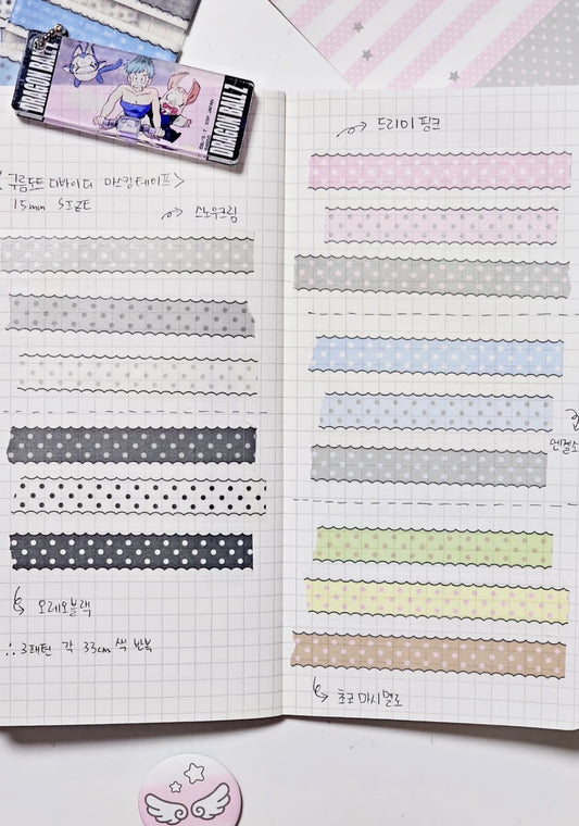 {hipromland} cloud dot divider washi tape