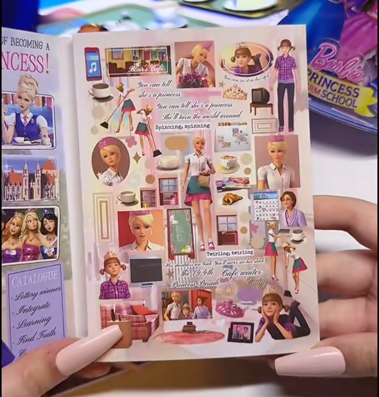 {c-贴纸书} barbie princess charm school sticker book