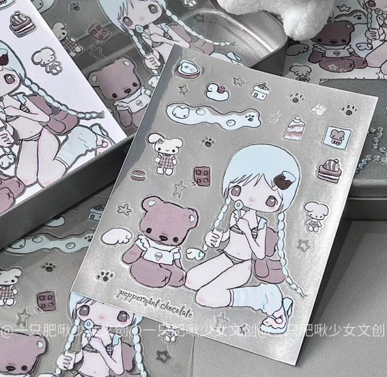 {snow bunny island} peppermint chocolate