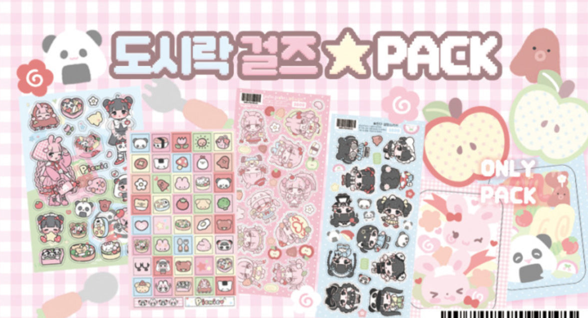 {seolkee illust} lunchbox girls