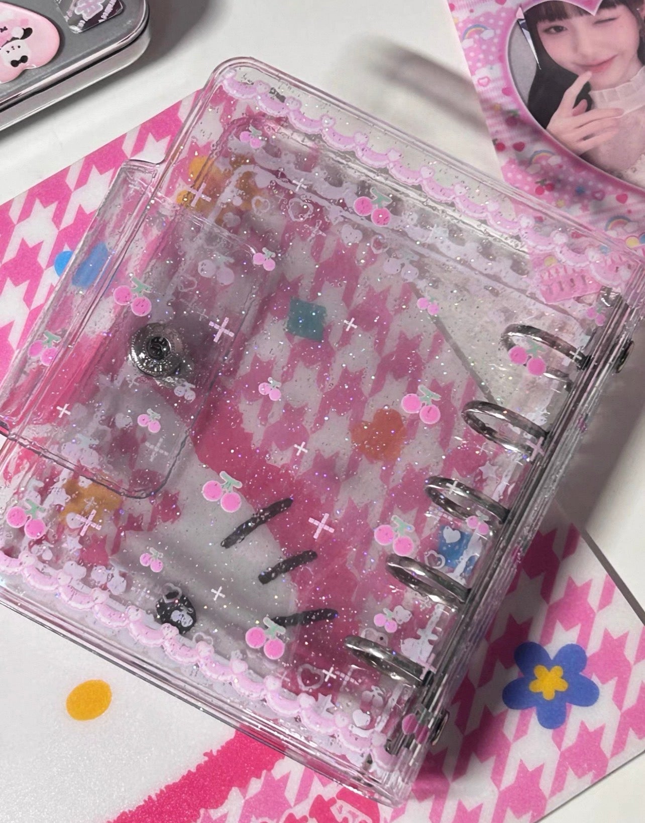 {yummylist} m5 glitter cherry binder cover