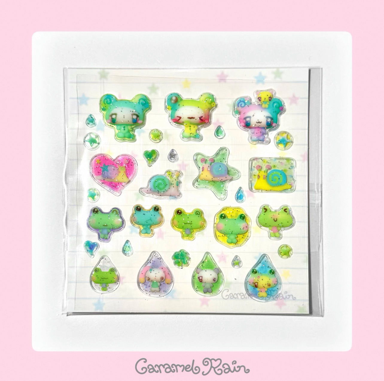 {caramel rain} 25.6 bubble series