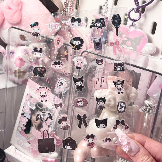 {c-艺术家} my melody and kuromi ribbon lolita