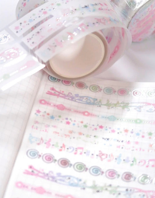 {pearly button} silver line ornament kiss cut