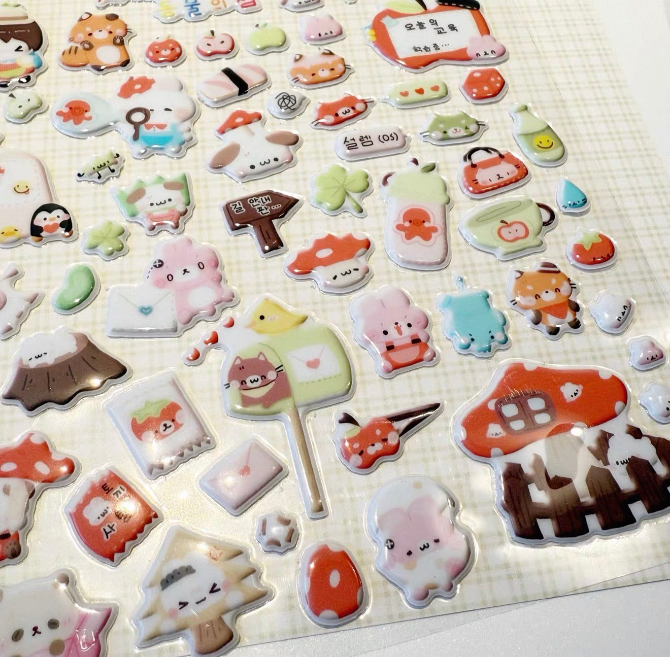 {potatobb} forest mushroom puffy sticker