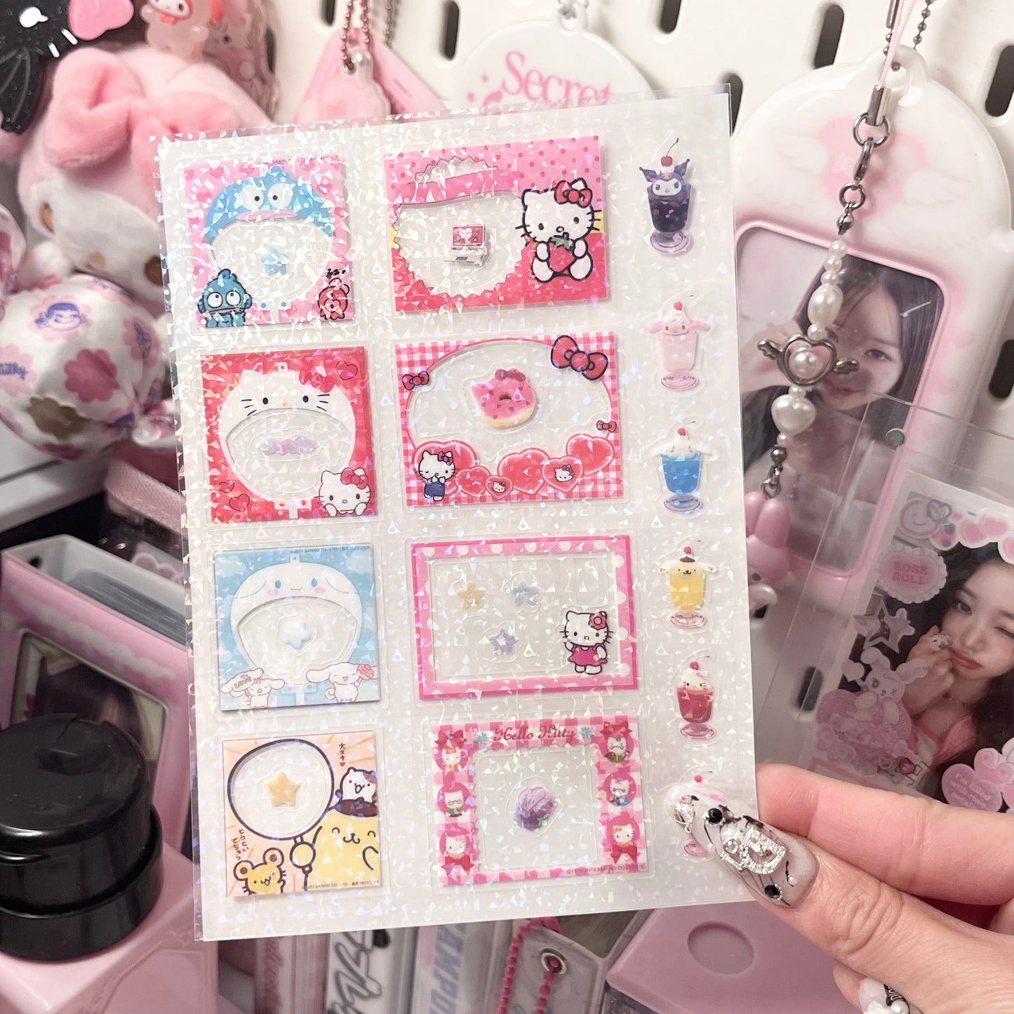 {HRTSTICKER} sanrio frames