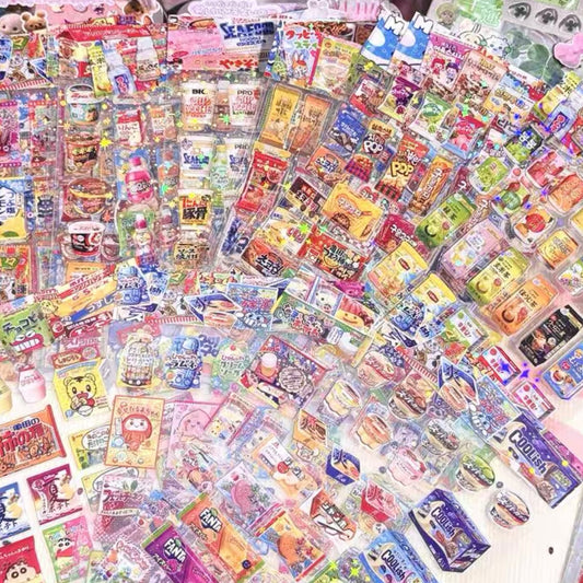 {HRTSEEKER} asian snacks holo stickers