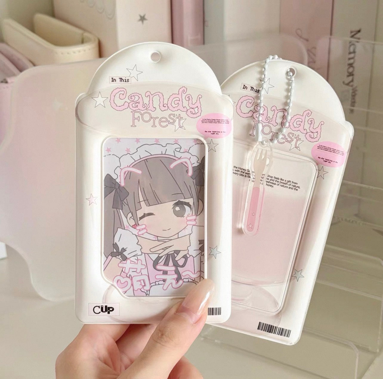 {ribbon shop} candy forest dessert photocard holder