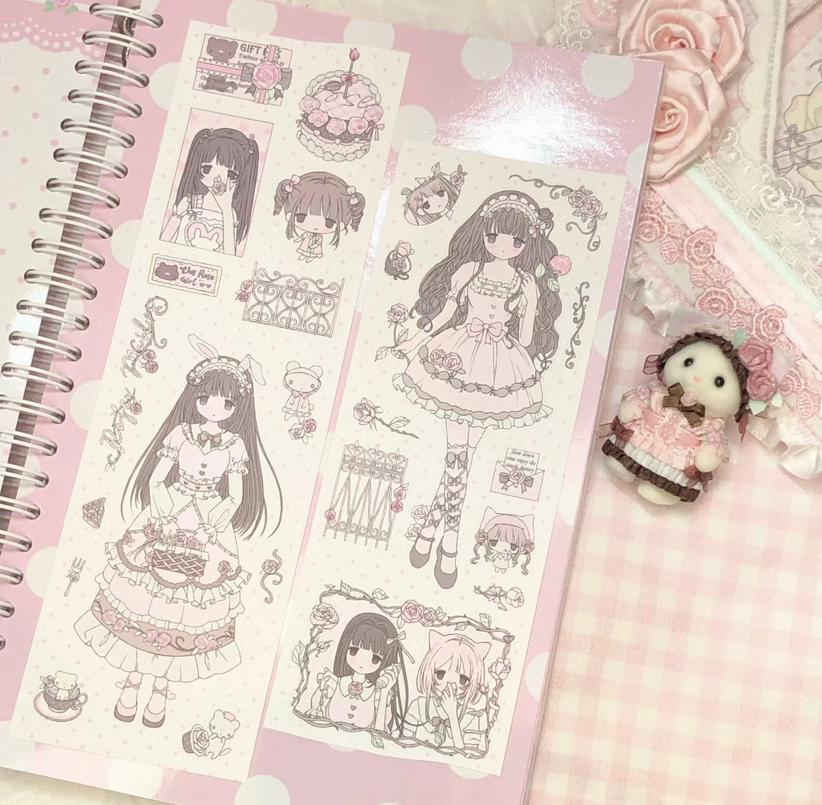 {DearDoris} under the rose kiss cut tape