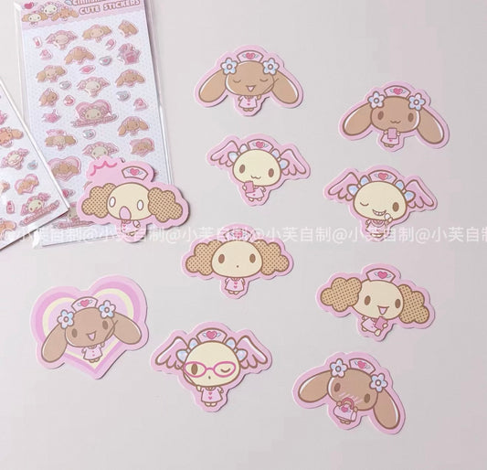 {byfufu} cinnamoangels glittery card set