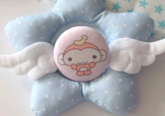 {wanso club} wansung fluffy button