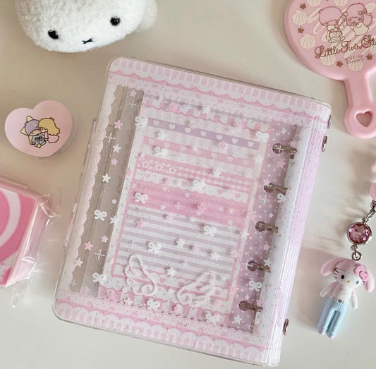{yummylist} m5 glitter lace angel wing binder