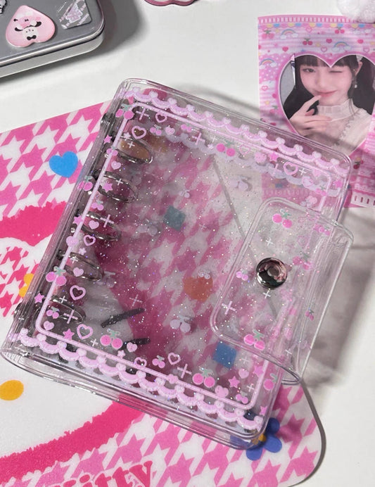{yummylist} m5 glitter cherry binder cover