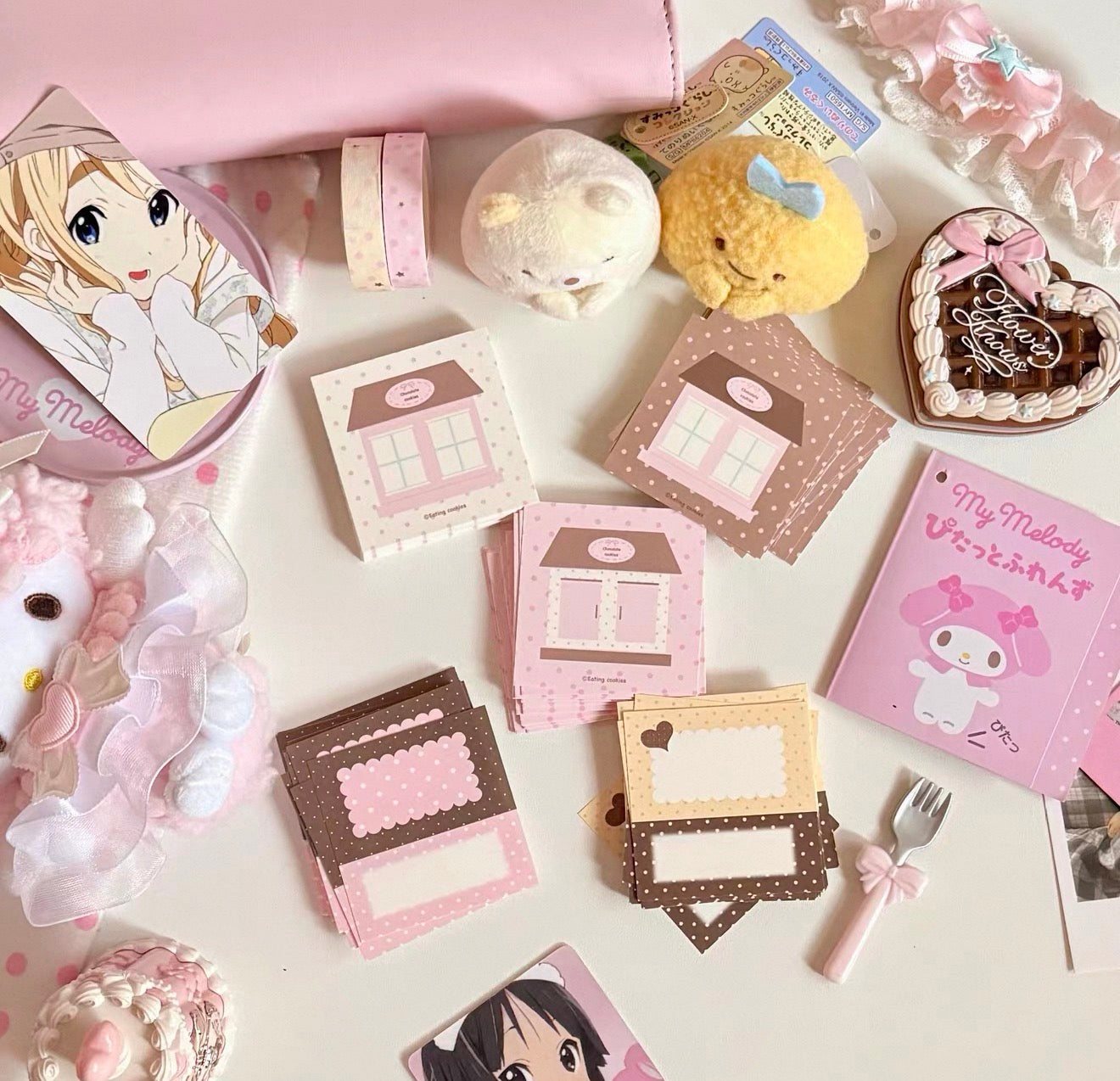 {eating cookies} square note set